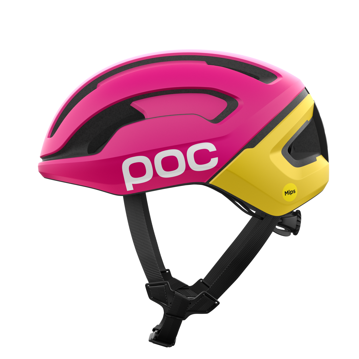 POC OMNE AIR MIPS Logo κράνος δρόμου ροζ/κίτρινο