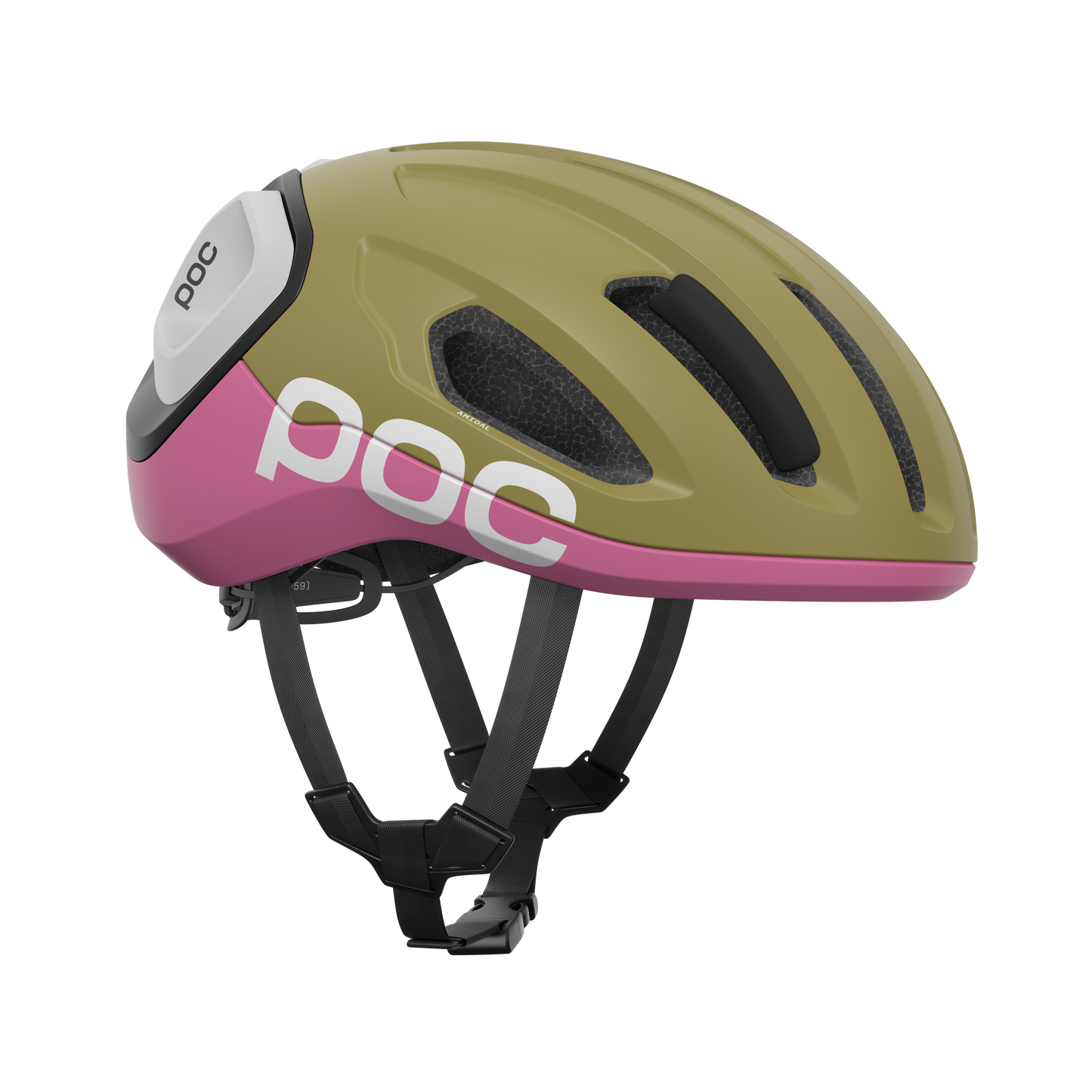 POC AMIDAL MIPS κράνος δρόμου Khaki/Matt Pink