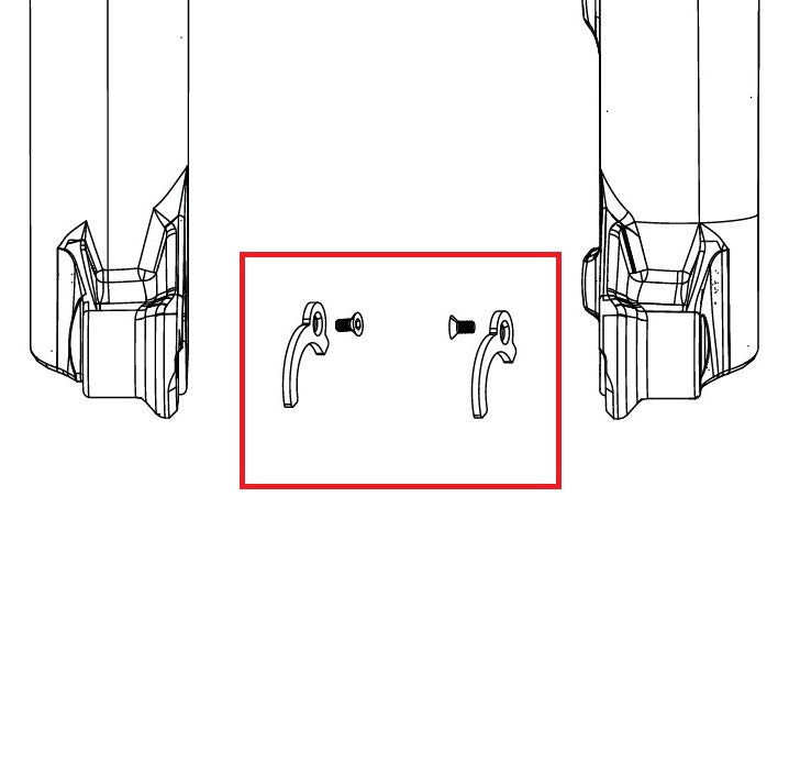 ROCKSHOX ENDCAP 31>21mm PIKE C1/LYRIK D1/ZEB A2 FLIGHT ATTENDANT Αντάπτορες πλήμνης (2023+)