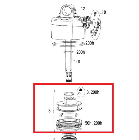 Σετ εμβόλων ROCKSHOX SEALHEAD - deLUXE A1+ (2017+)