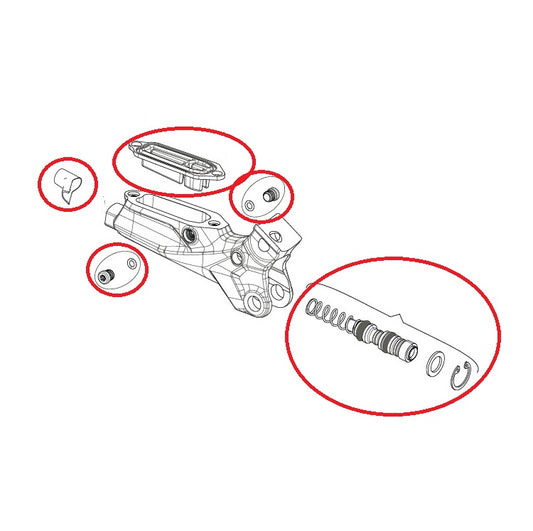 Σετ εσωτερικών εξαρτημάτων μοχλού SRAM G2 RS