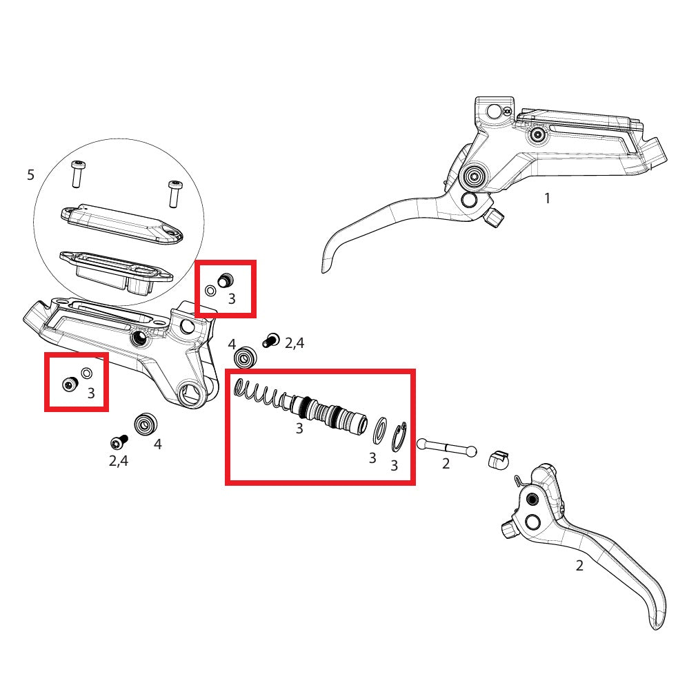 Κιτ σέρβις SRAM LEVEL ULTIMATE/SILVER STEALTH C1 φρένα