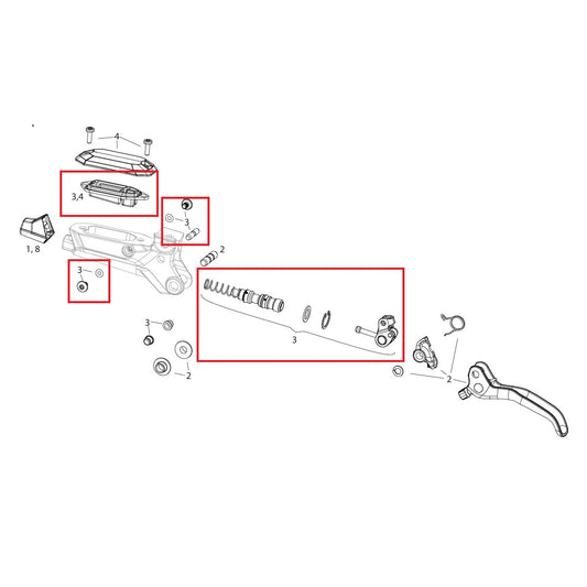 Σετ εσωτερικών εξαρτημάτων για μοχλό SRAM MAVEN BRONZE B1