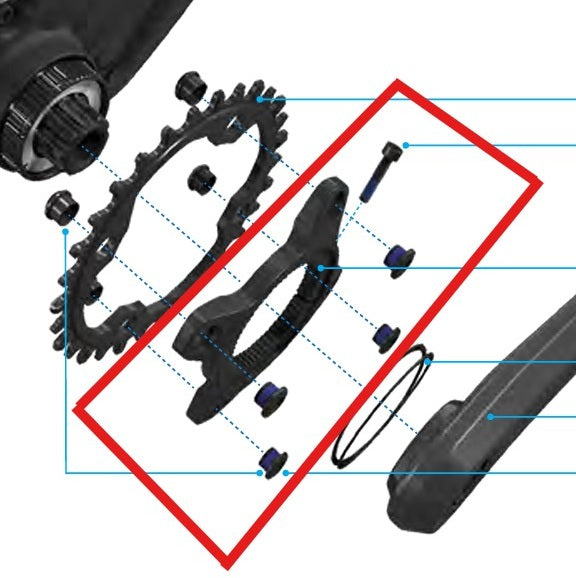 SRAM Pedal Star for SPECIALIZED MAHLE SL 1.1 107mm Motor