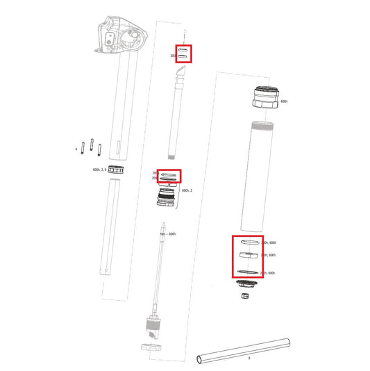 Κιτ συντήρησης ROCKSHOX REVERB AXS A1/A2 200 hr/έτος