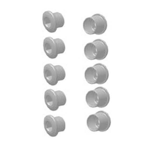 Set of 5 SRAM TRUVATIV/SRAM crankset chimney screws Black