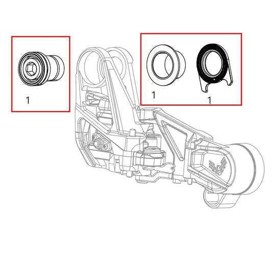SRAM XX-SL T-TYPE EAGLE AXS Κιτ βιδών τοποθέτησης ντεραγιέρ SRAM XX-SL T-TYPE EAGLE AXS