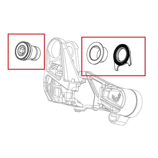 SRAM X0 T-TYPE EAGLE AXS πλήρες σετ βιδών πίσω ντεραγιέρ