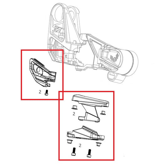SRAM XX T-Type Eagle AXS Κιτ προστασίας ντεραγιέρ T-Type Eagle AXS
