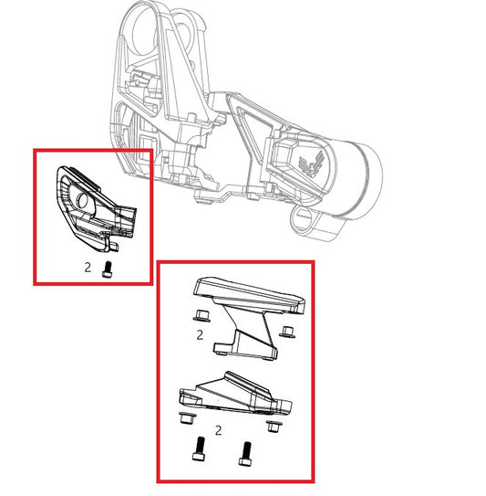 SRAM X0 T-Type Eagle AXS Κιτ προστασίας ντεραγιέρ SRAM X0 T-Type Eagle AXS