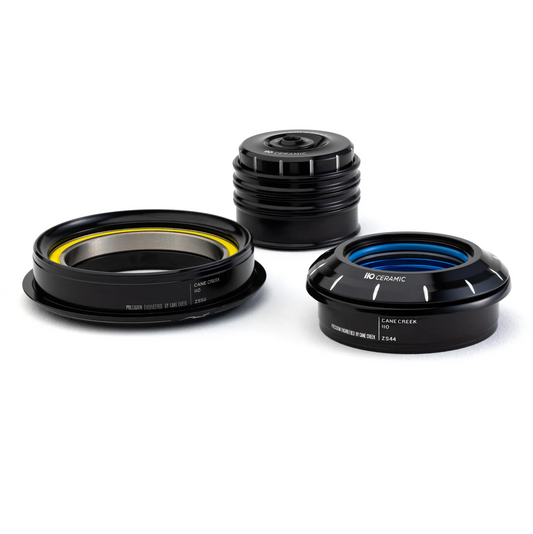 CANE CREEK 110 Κεραμικό κωνικό ακροκέφαλο, 1 1/8"-1.5", ZS44/28.6/H8 | ZS56/40, μαύρο/ασημί