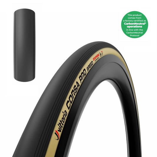 VITTORIA CORSA PRO SPEED WIDE Graphene G2.0 700c Tubeless Ready Soft Beige tire