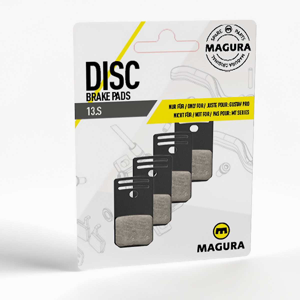 13.S Brake Pads for GUSTAV PRO (set of 4)