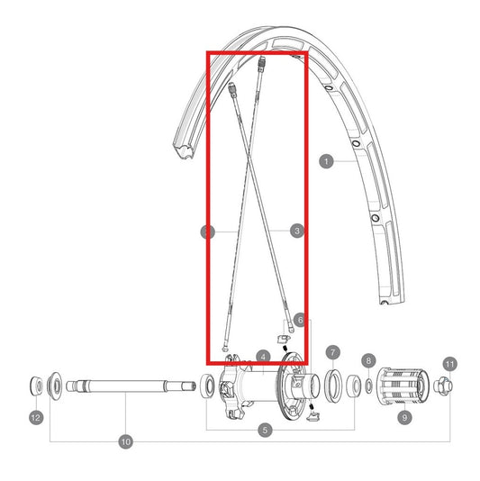 ΣΕΤ 10 ΑΚΤΊΝΩΝ MAVIC M7/7 SFAL BK 298.5 ΠΊΣΩ