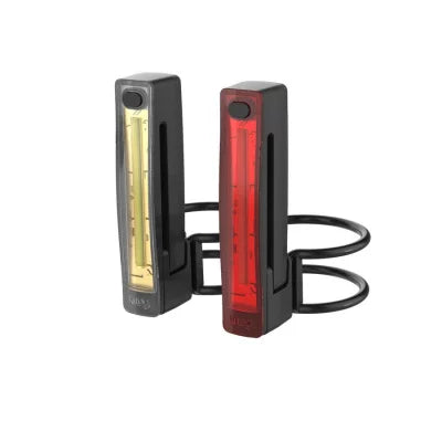 KNOG PLUS TWINPACK 40/20 Lumens μπροστινό και πίσω φως μαύρο
