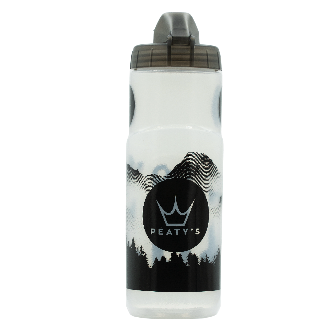 PEATY'S X FIDLOCK Mountains Bottle and Bottle Holder Kit (600ml) Transparent
