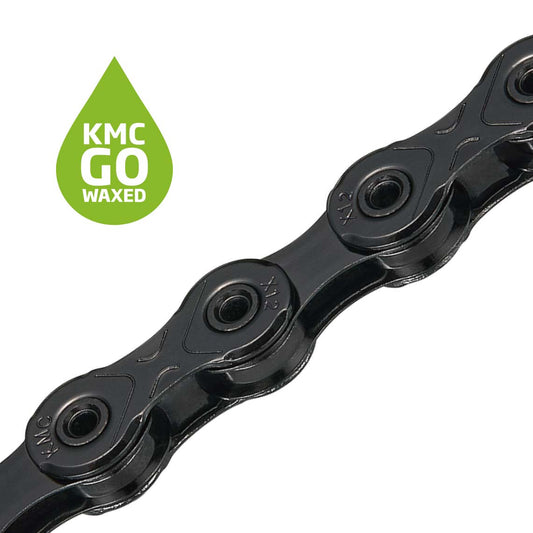 12 Speed KMC DLC 12 Waxed Black Chain