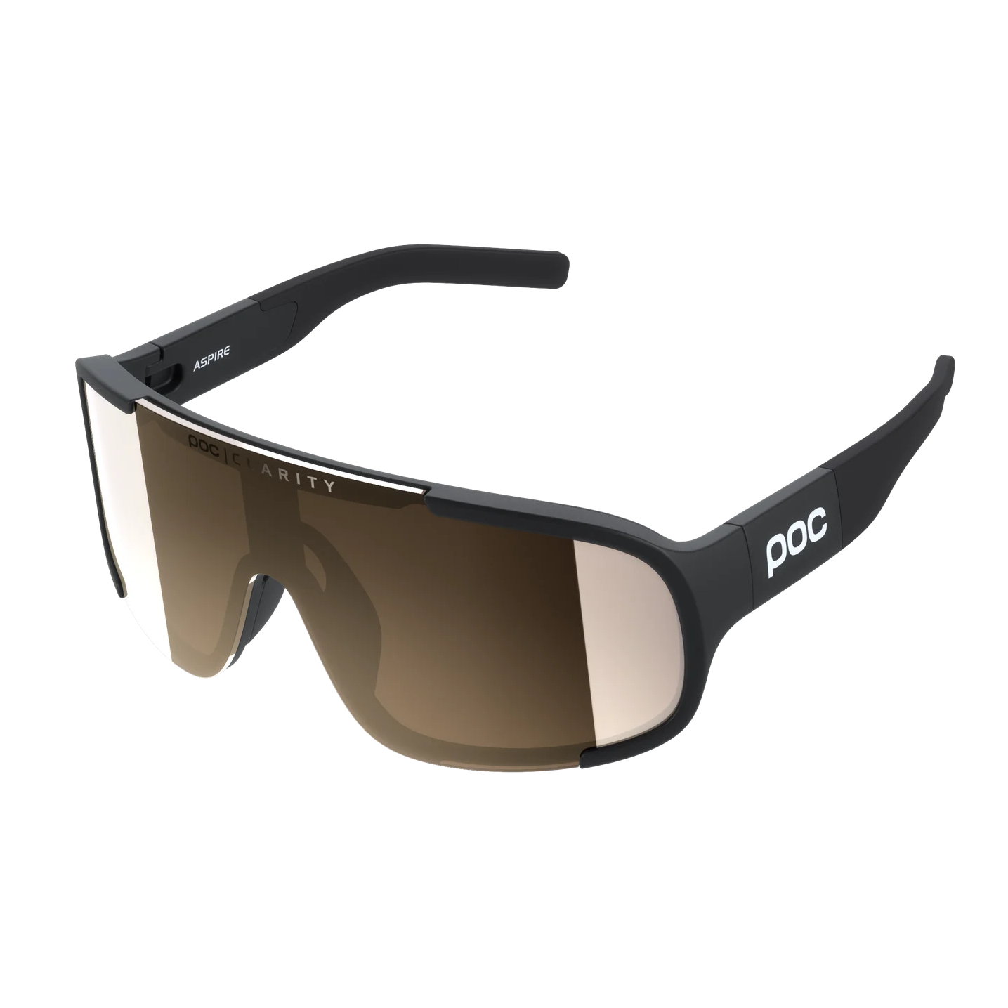 POC ASPIRE Glasses Black Clarity Trail Partly Sunny Silver Lens