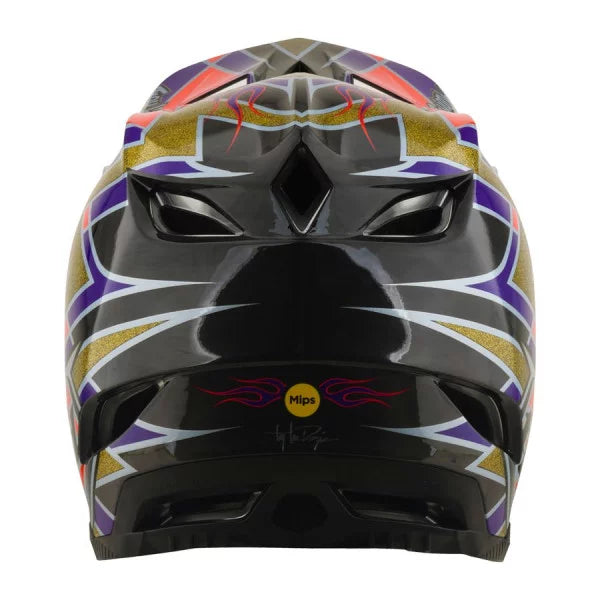 Casque VTT TROY LEE DESIGNS D4 CARBON MIPS FLUSH Orange/Violet