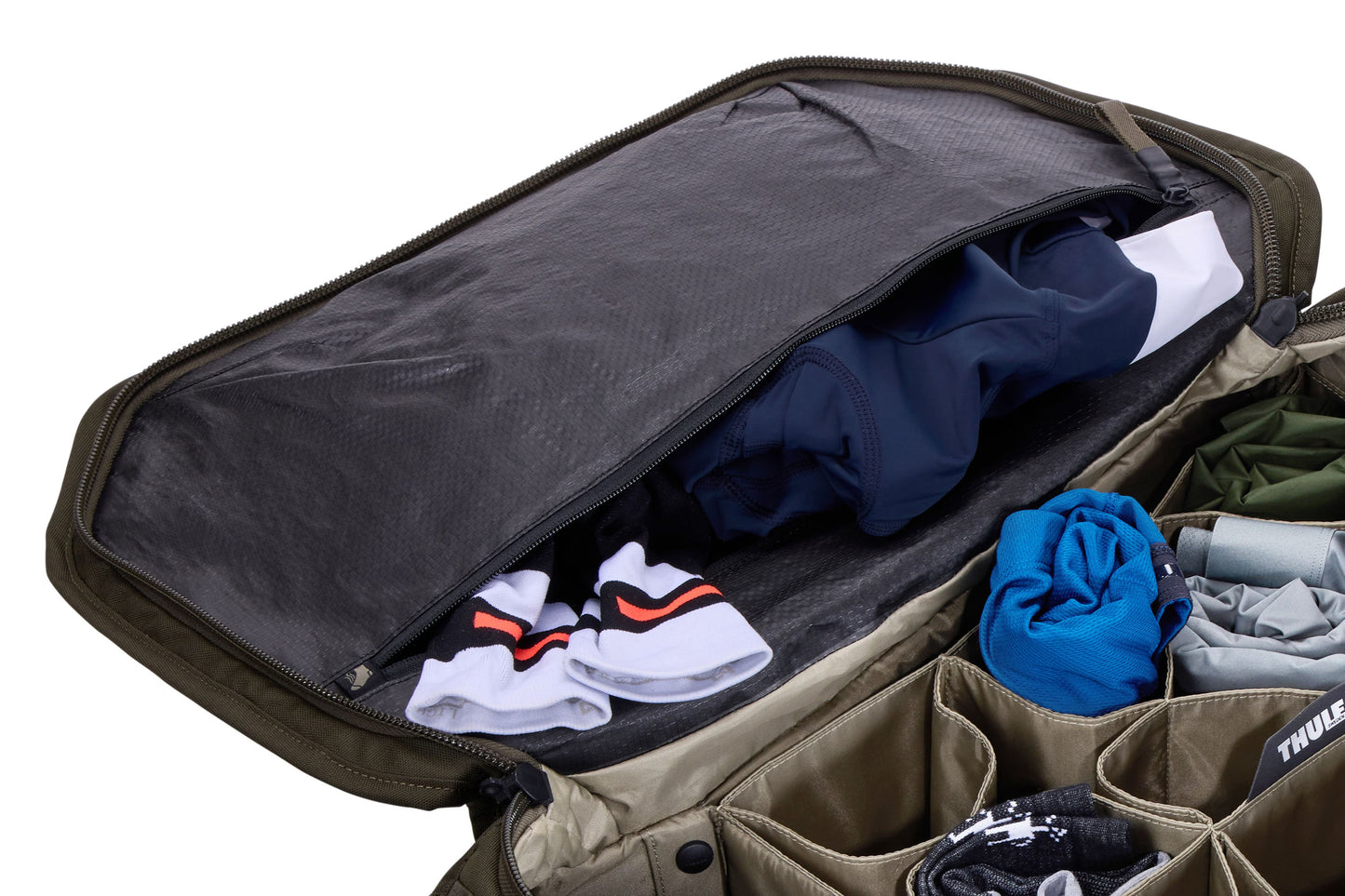 Ταξιδιωτική τσάντα THULE ROUNDTRIP 55 L Χακί