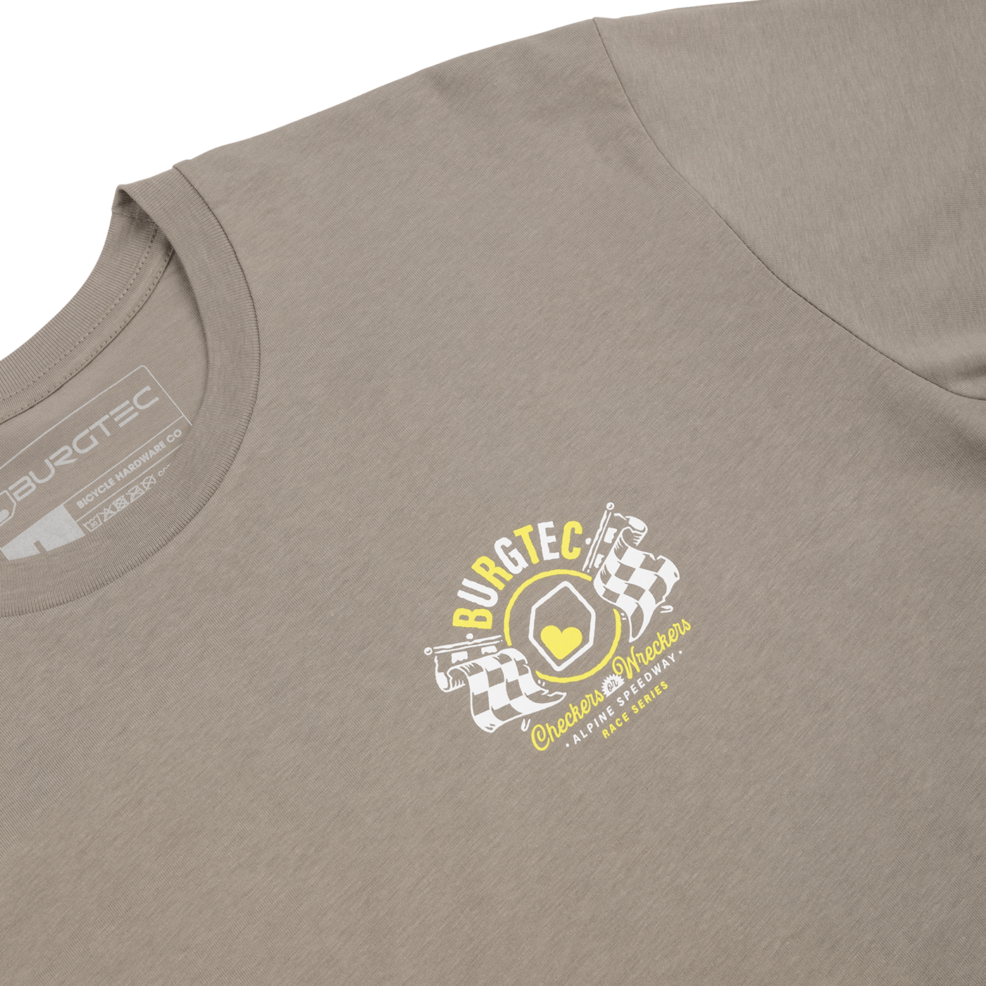 BURGTEC ALPINE SPEEDWAY Gray T-Shirt