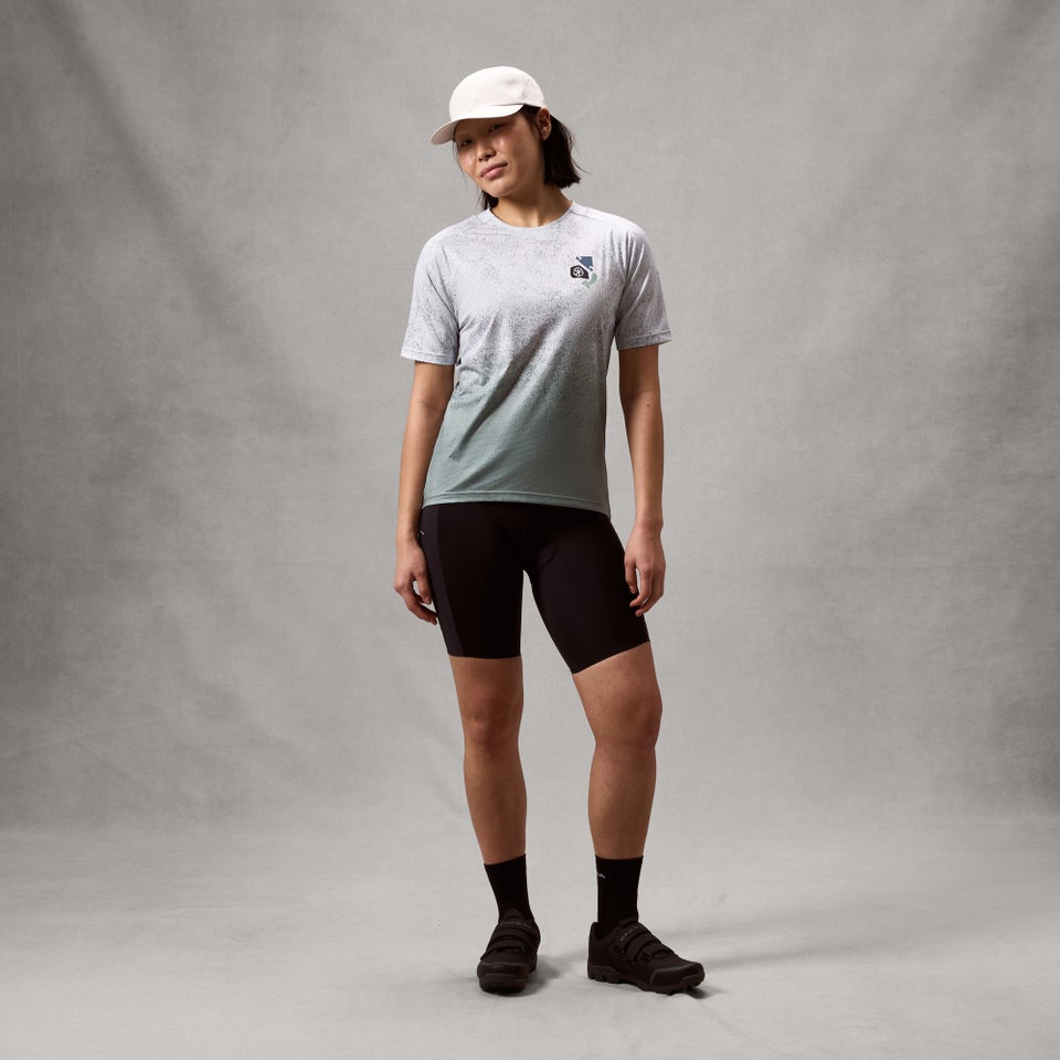 ENDURA SINGLETRACK PRINT TEE Γυναικείο κοντομάνικο Jersey Aero Blue