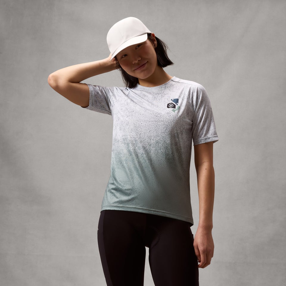 ENDURA SINGLETRACK PRINT TEE Γυναικείο κοντομάνικο Jersey Aero Blue