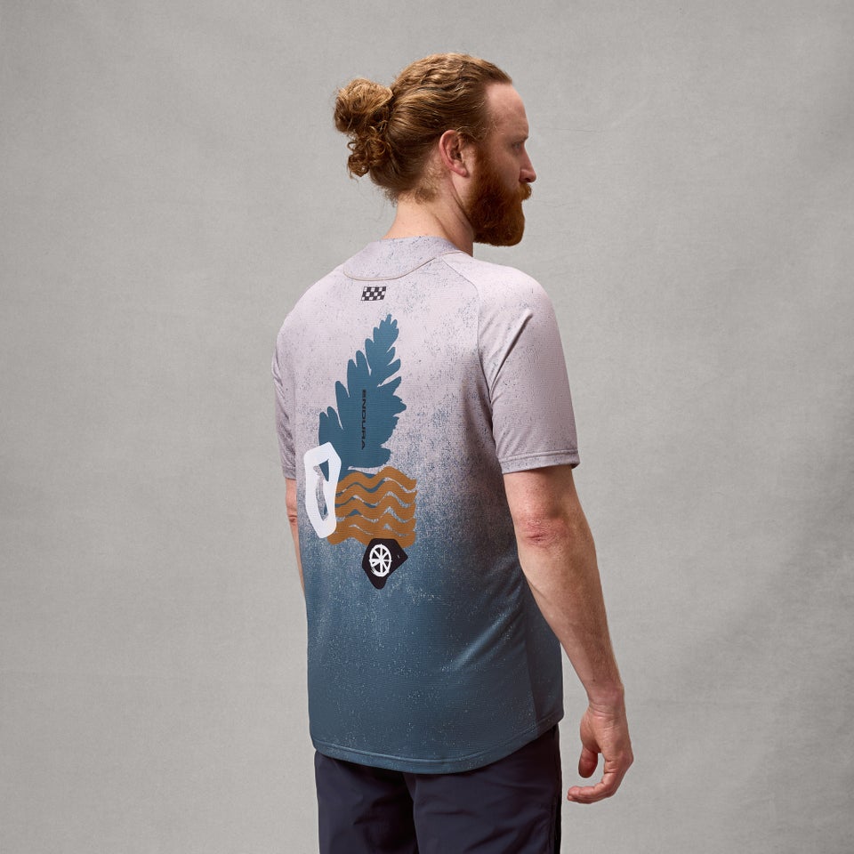 ENDURA SINGLETRACK PRINT Κοντομάνικο Τζέρσεϊ τιτανίου