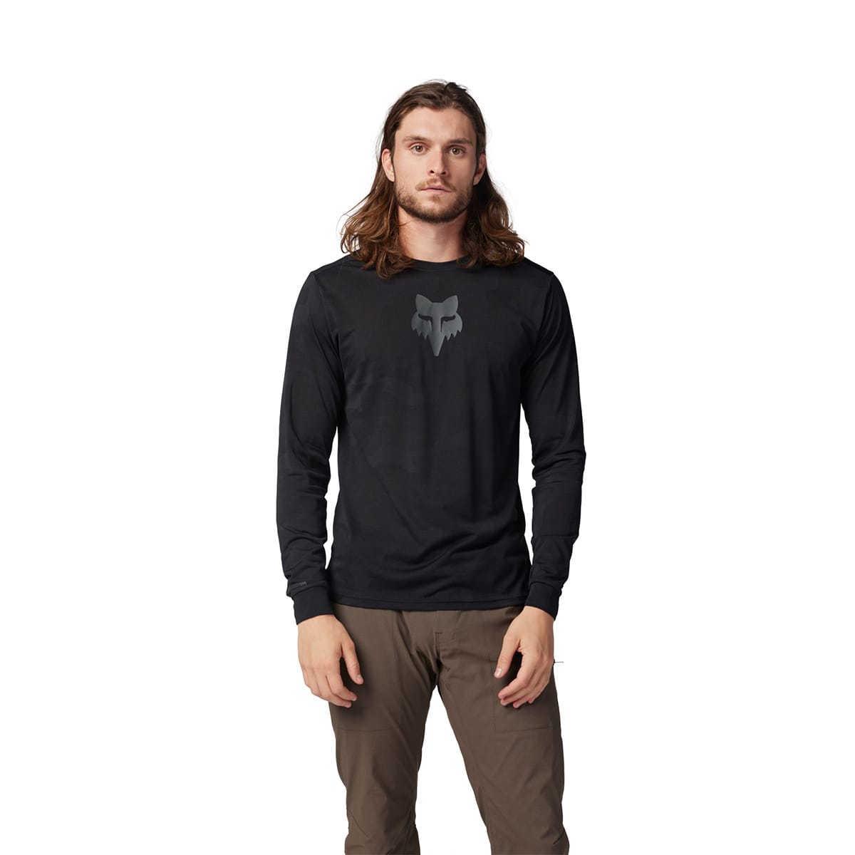 FOX RANGER TRU DRI Μακρυμάνικο Jersey Μαύρο