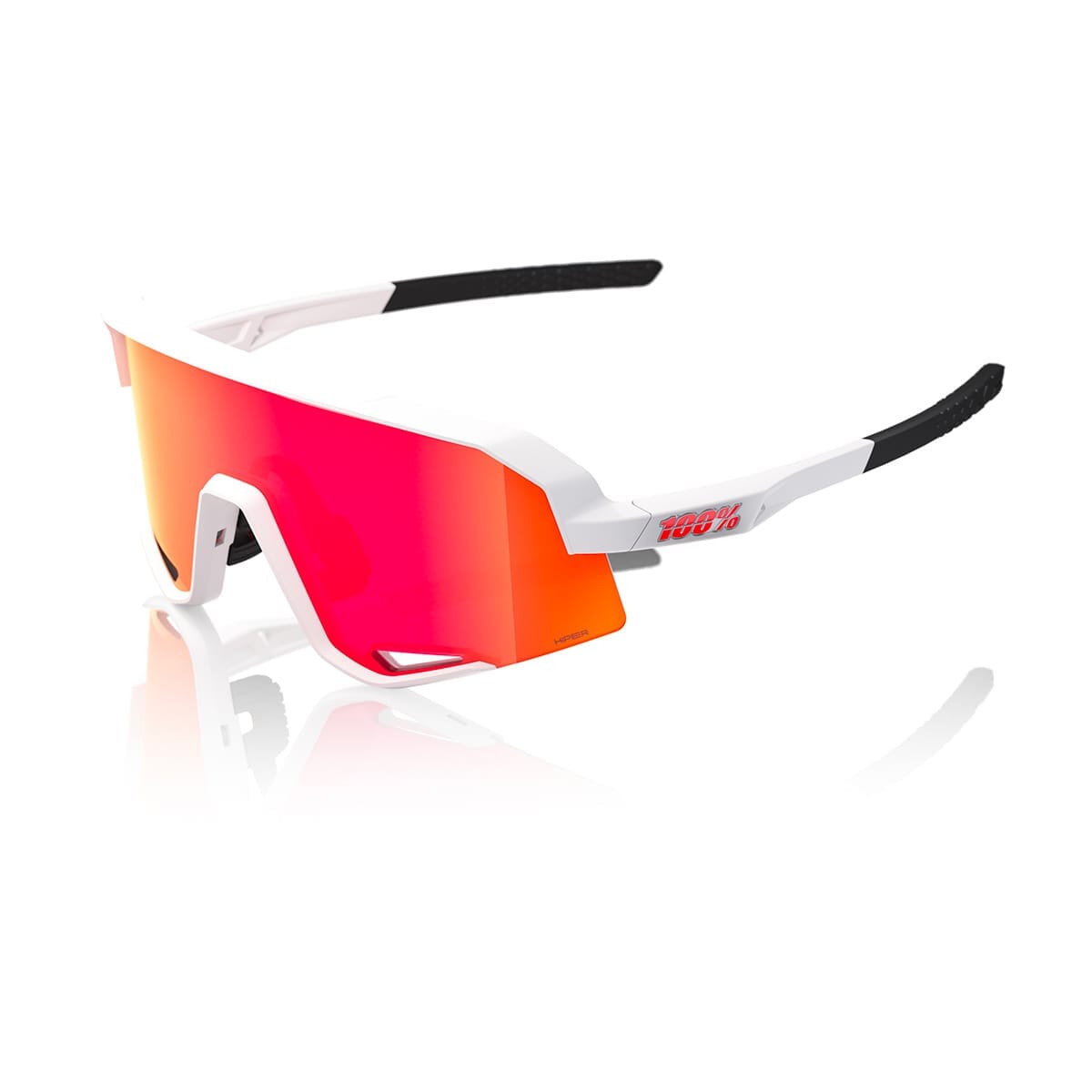 Γυαλιά ηλίου 100% SLENDALE SOFT White Hipper Mirror Red