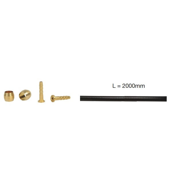 Κιτ σωλήνα ELVEDES για Shimano BH59 2m Μαύρο + ανταλλακτικά