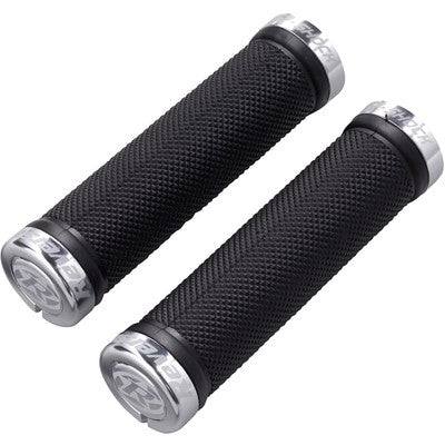 REVERSE COMPONENTS R-SHOCK Lock-On λαβές Μαύρο/Ασημένιο