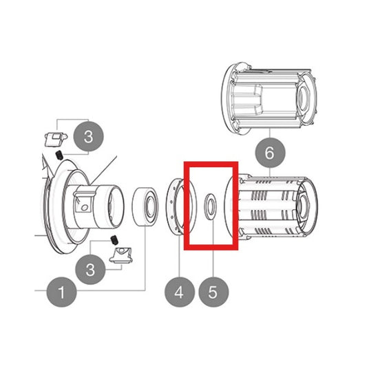 SET OF 3 MAVIC SILVER 9MM FTS-L INTERNAL SPACERS