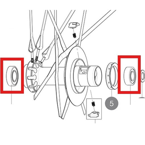 ΡΟΥΛΕΜΆΝ MAVIC ΠΊΣΩ ΠΛΉΜΝΗ 9X22X7 (B9) + 12X24X6 (6901) 2013