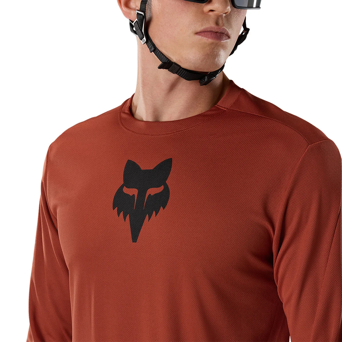 FOX RANGER FOX HEAD Μακρυμάνικη φανέλα καφέ