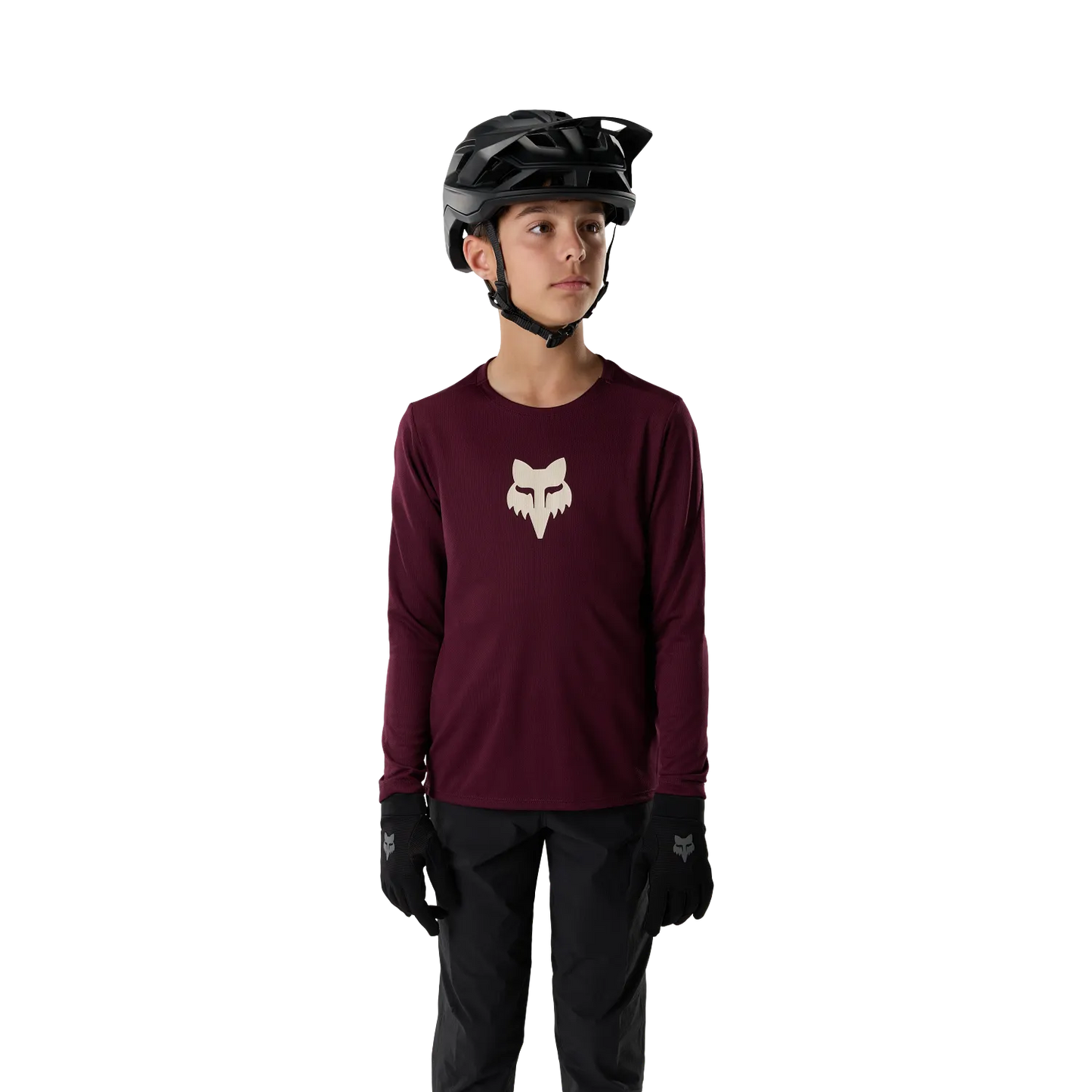 Μπλούζα FOX RANGER FOX HEAD Junior Μακρύ Μανίκι Μπορντό