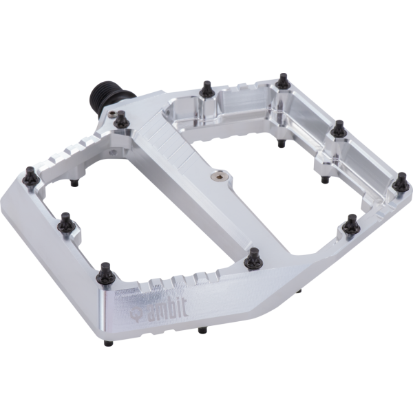AMBIT Breach Medium Silver flat pedals