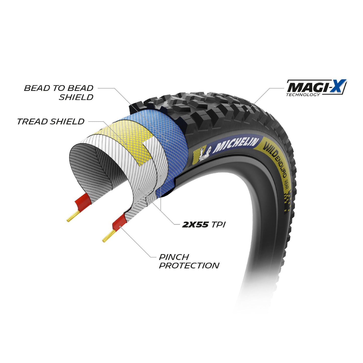 MICHELIN WILD ENDURO REAR Racing Line 29x2.40 tire Tubeless Ready Soft
