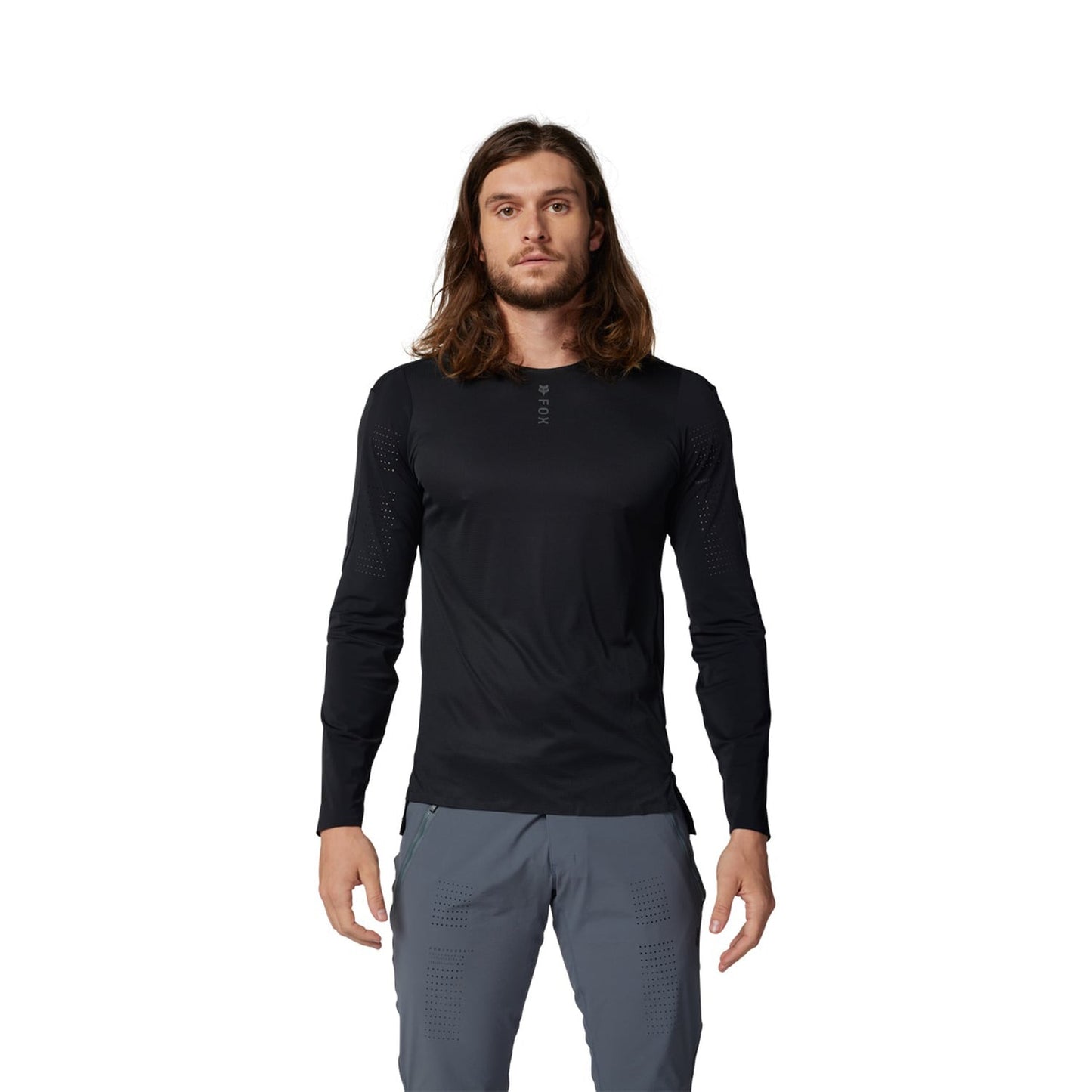FOX FLEXAIR PRO Long Sleeve Jersey Μαύρο 2025
