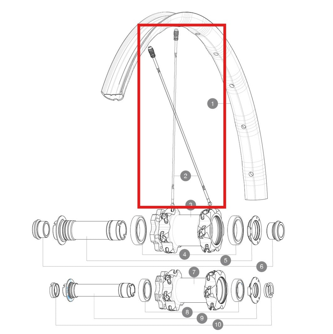 ΣΕΤ 12 ΑΚΤΊΝΩΝ MAVIC CROSSMAX FIN/AV-AR DEEMAX PRO 27,5'' ALU 275MM ΜΠΡΟΣΤΆ
