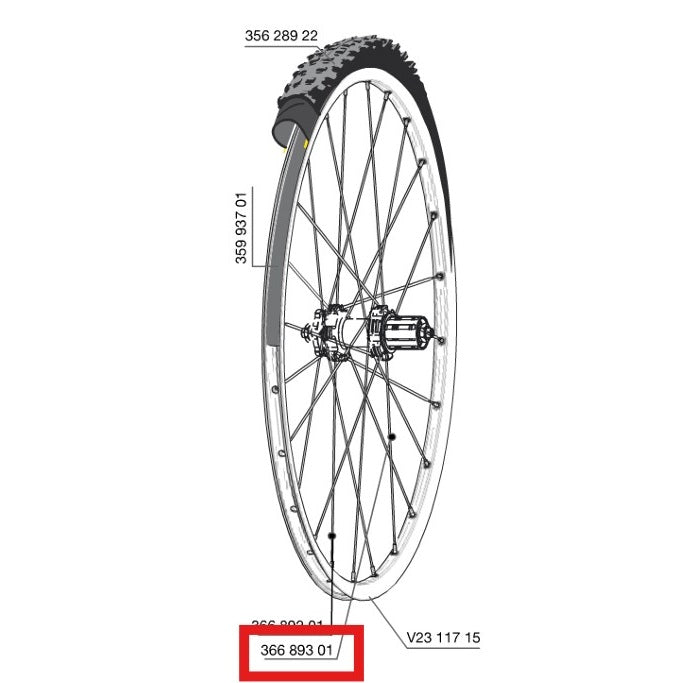 ΚΙΤ 12 ΑΚΤΊΝΕΣ ΠΊΣΩ MAVIC CROSSROC/CROSSRIDE UST/CROSSMAX ELITE/XA ELITE 27,5" ALLROAD ELITE ROUTE+ 650 275MM