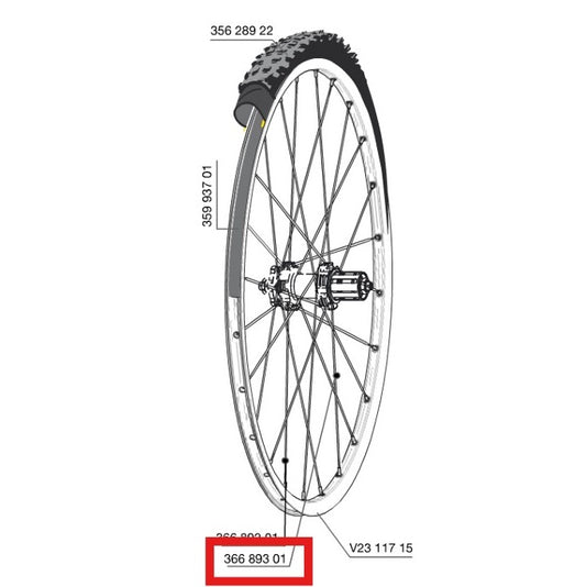 ΚΙΤ 12 ΑΚΤΊΝΕΣ ΠΊΣΩ MAVIC CROSSROC/CROSSRIDE UST/CROSSMAX ELITE/XA ELITE 27,5" ALLROAD ELITE ROUTE+ 650 275MM