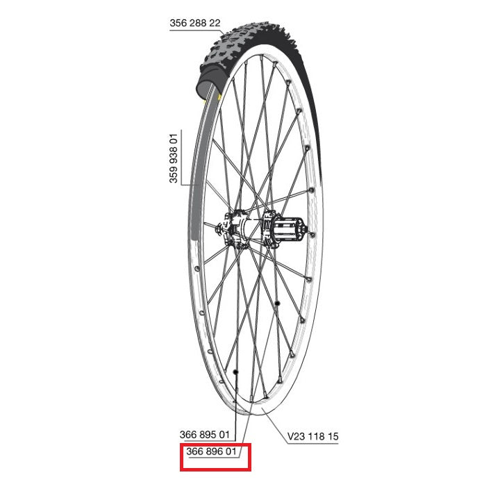 ΚΙΤ 12 ΑΚΤΊΝΕΣ ΠΊΣΩ MAVIC CROSSROC/CROSSRIDE UST/CROSSMAX ELITE/XA ELITE 29" KSYRIUM UST D/AKSIUM NUST D 293MM
