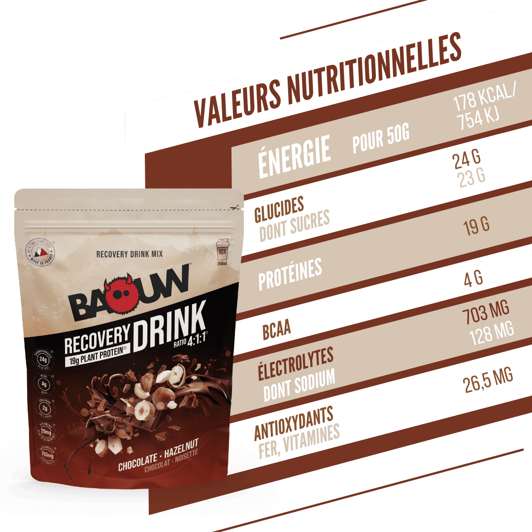 BAOUW RECOVERY Drink (500g) Σοκολάτα φουντούκι