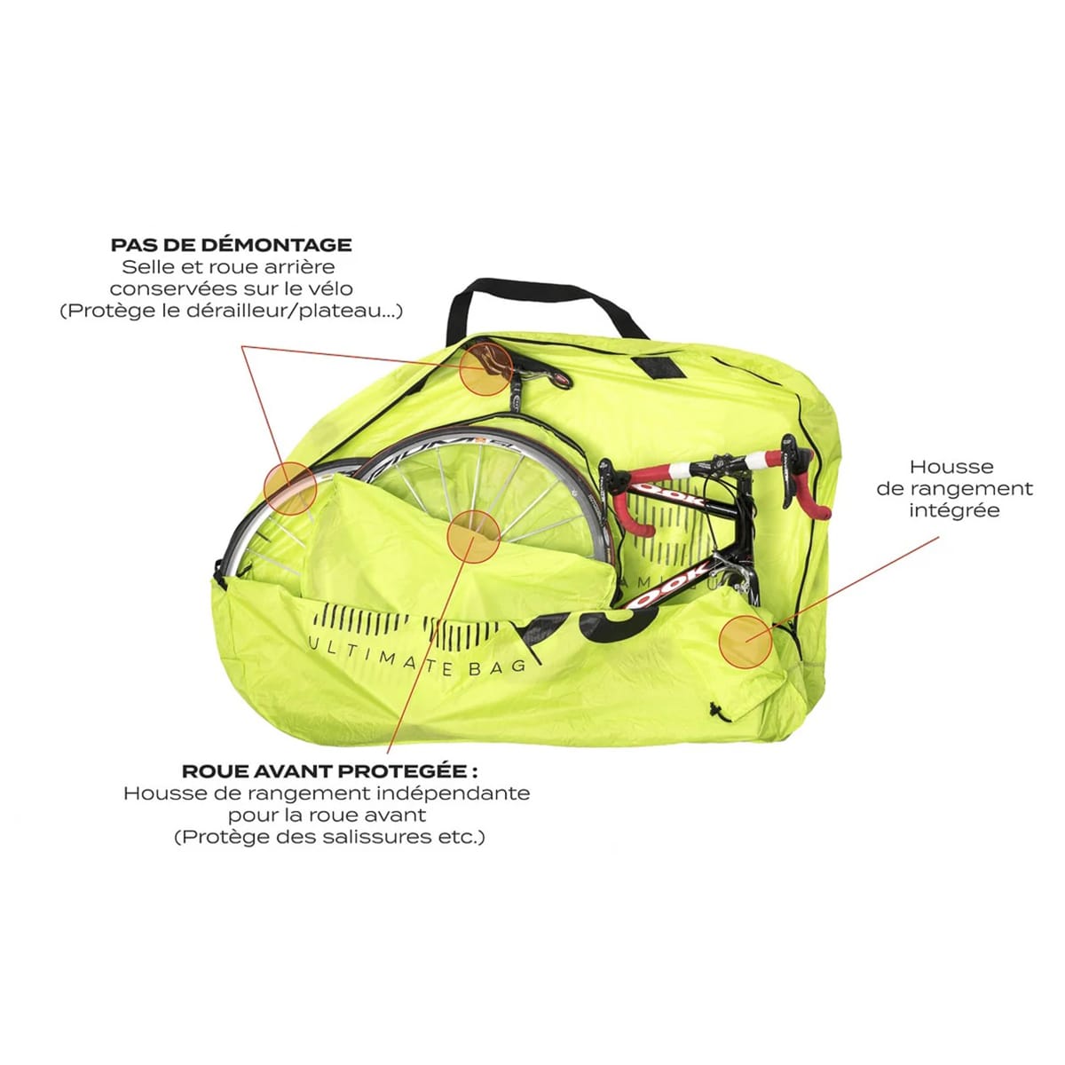 BUDS ROADBAG LIGHT κάλυμμα ποδηλάτου δρόμου μαύρο