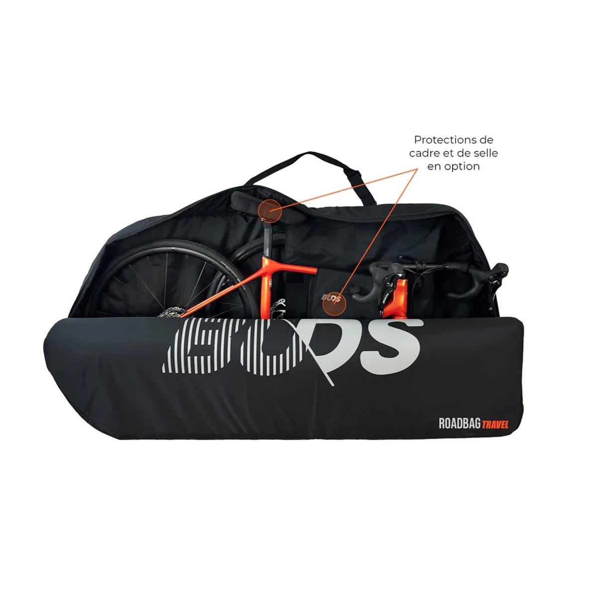 BUDS ROADBAG TRAVEL Κάλυμμα ποδηλάτου δρόμου (ειδικό επίπεδο) Μαύρο