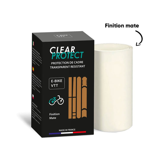 CLEARPROTECT Ματ αυτοκόλλητο προστατευτικό πλαισίου για ηλεκτρονικά ποδήλατα και MTBs