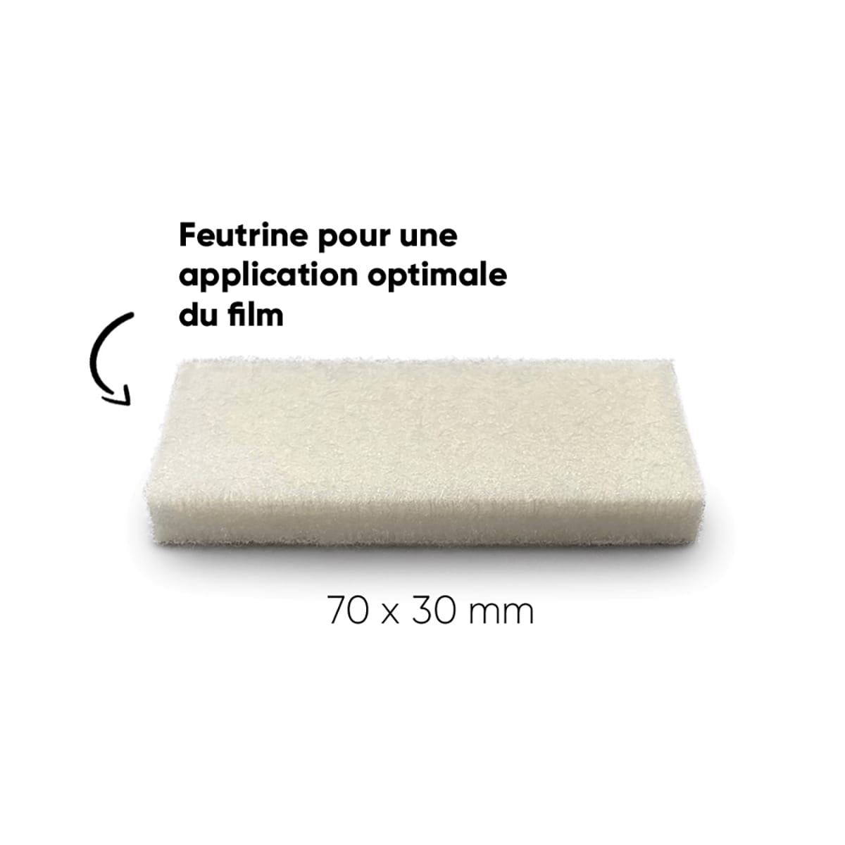 CLEARPROTECT Glossy Adhesive Crank Protector