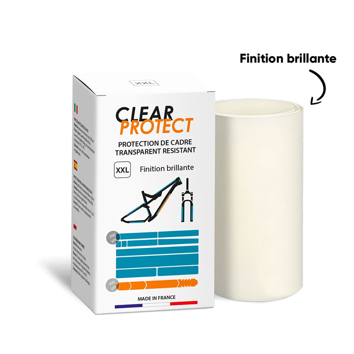 Αυτοκόλλητο προστατευτικό πλαίσιο CLEARPROTECT PACK XXL γυαλιστερό
