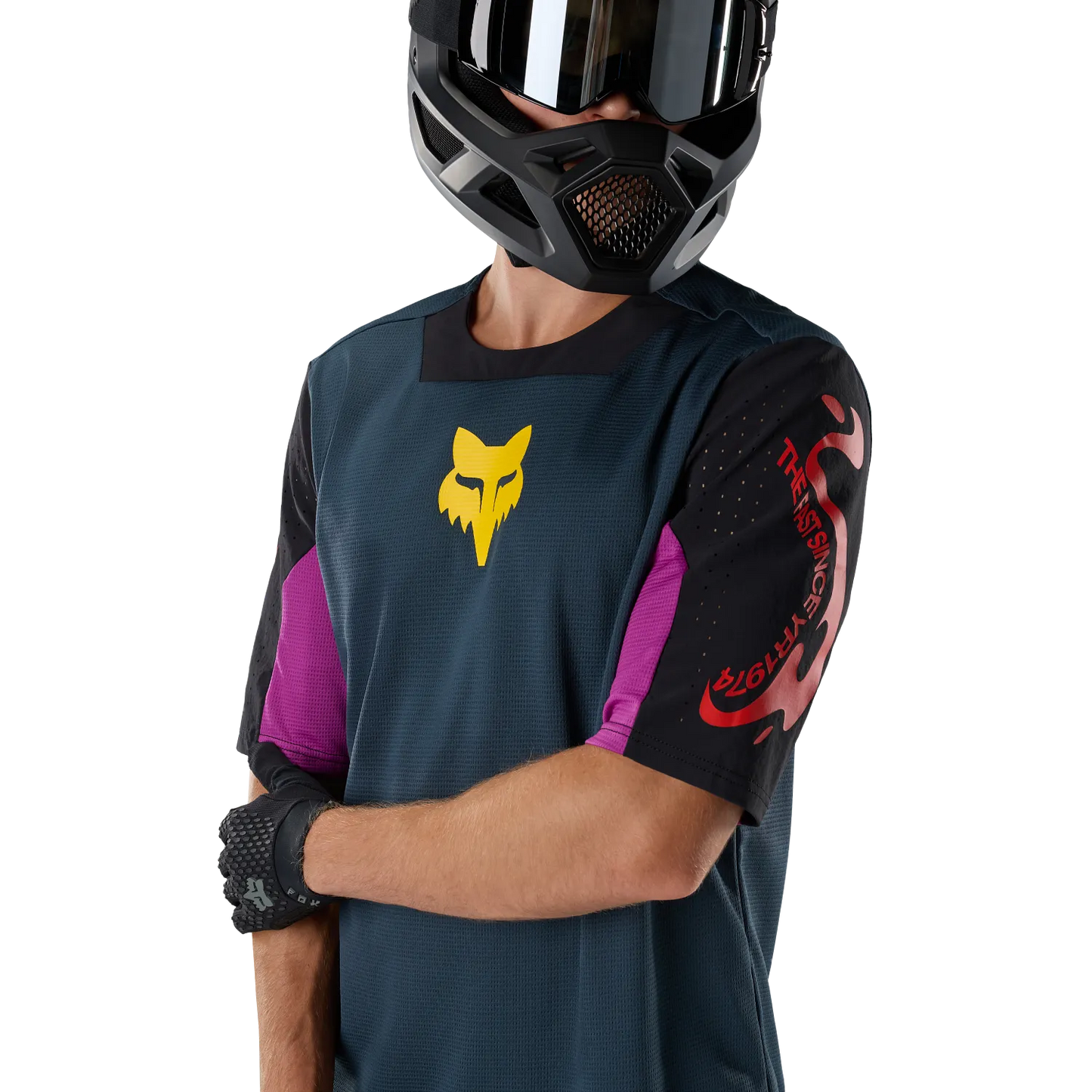 FOX DEFEND CREATION Κοντομάνικο Jersey Μπλε